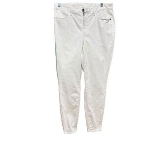 Talbots Flawless White High-Waist Jegging Ankle Jeans | Size 6 Slim Fit Stretch